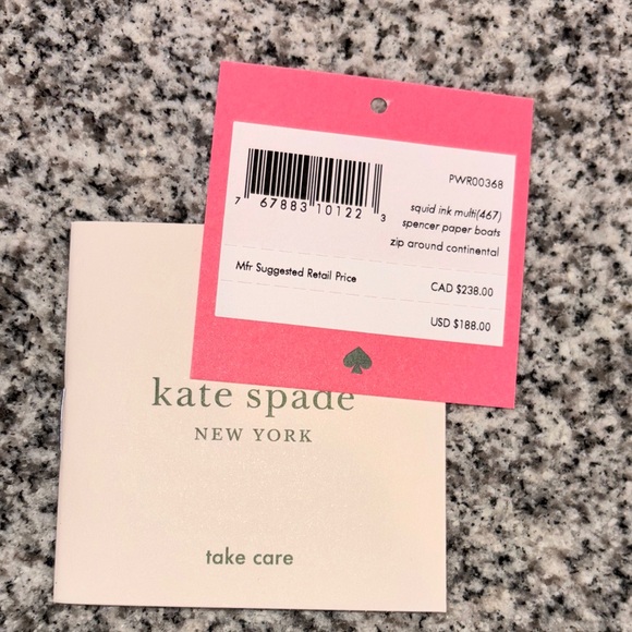 Kate Spade Continental Paper Boat Wallet - Picture 6 of 6